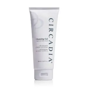 White background with a tube of with, which is 6.7 oz in size
