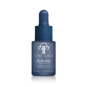 15ml bottle of Circadia Hydralox Hydrating Oil, a hydrating oil designed to nourish and hydrate the skin