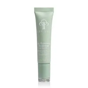 White background with a cosmetic tube of Circadia Lip Renewing Hydrator in Vanilla Mint