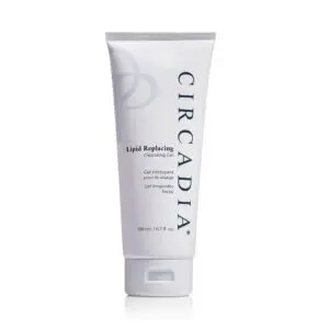 White background with a tube of Circadia Micro-Exfoliating Honey Cleanser, which is 6.7 oz in size